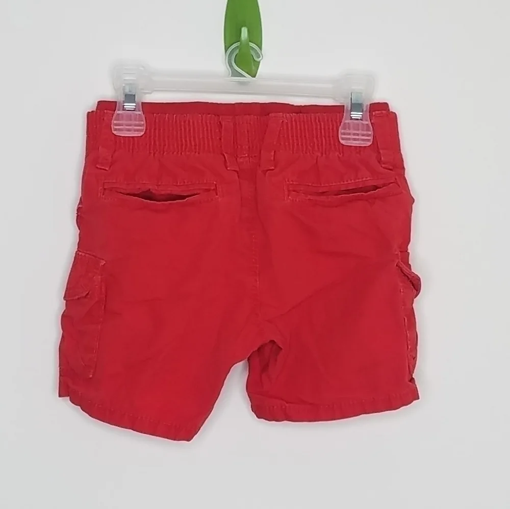 Gap Red Denim Cargo Shorts 12-18m